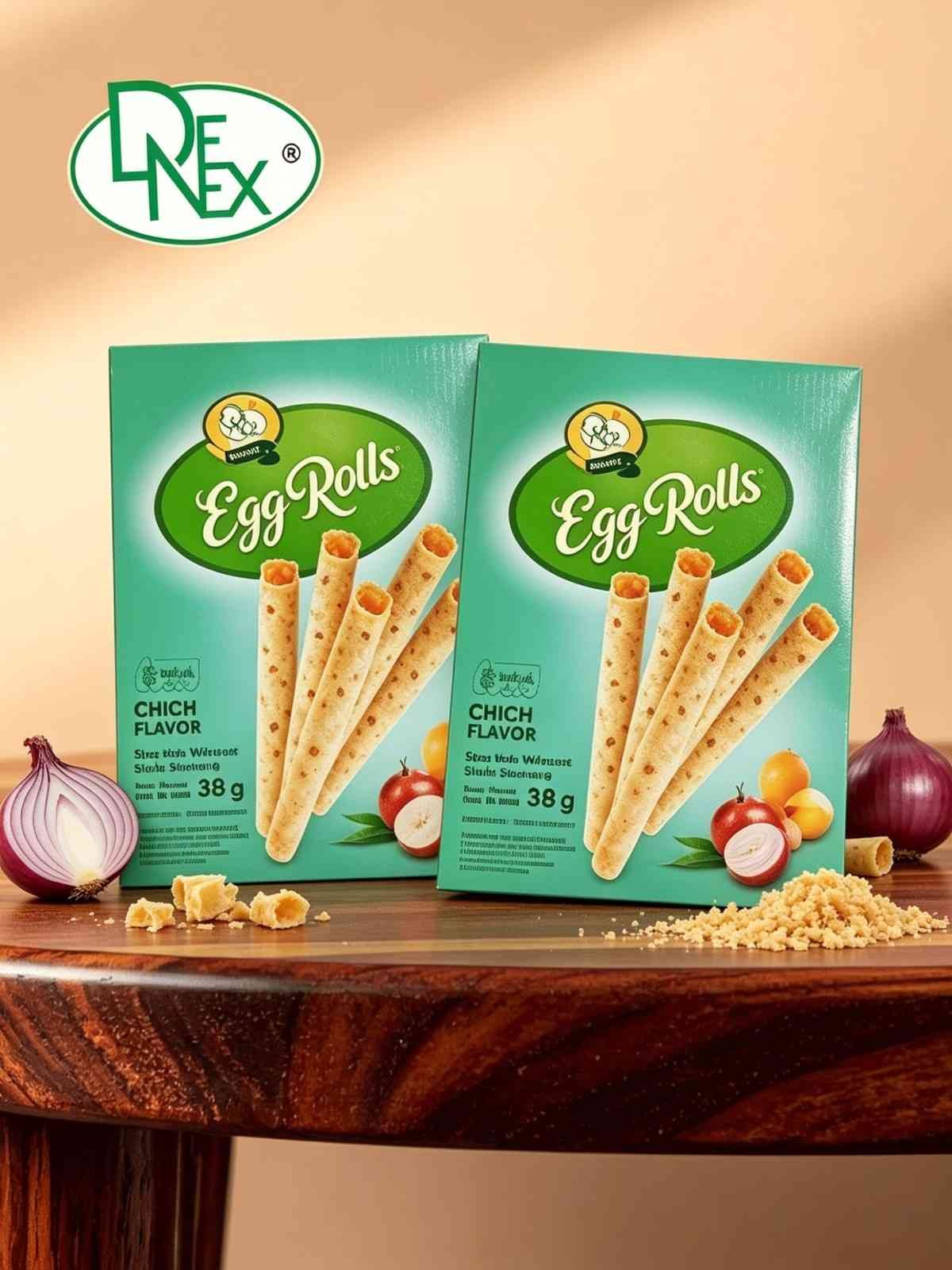 DENEX EGG ROLL ONION FLAVOUR ( 24 x 86gr )