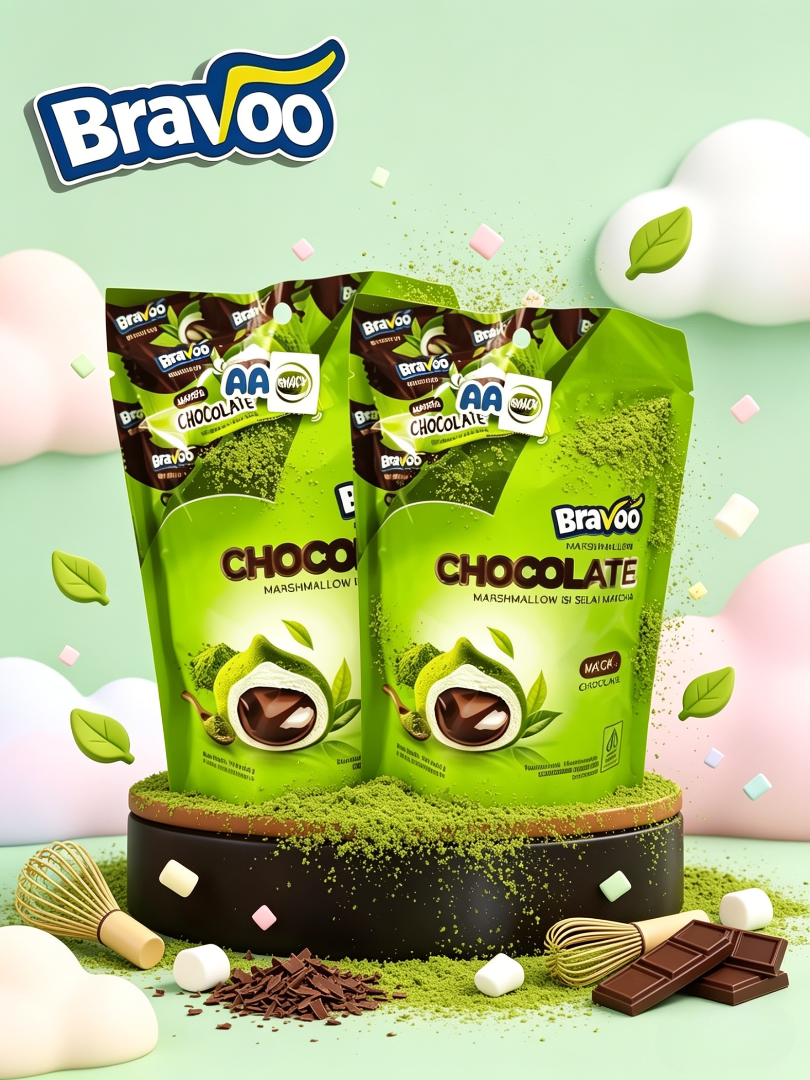 BRAVO CHOCO BALL MATCHA CHOCO ( 60x5x18gr)