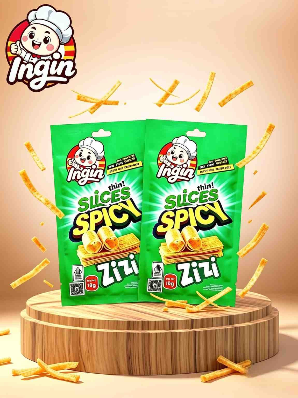 WANT SPICY GREEN SLICES ( 10X20X18gr )
