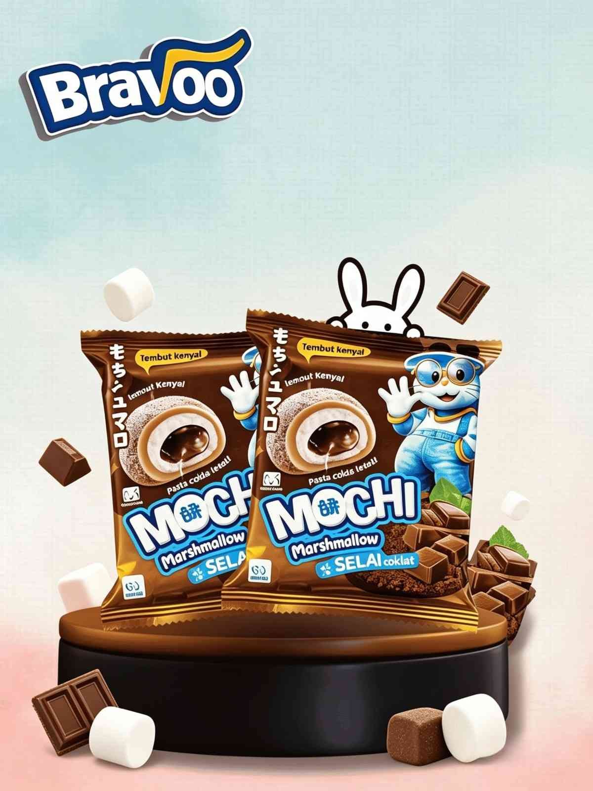 MOCHI MARSHMALLOW CHOCOLATE ( 6x8x25gr )