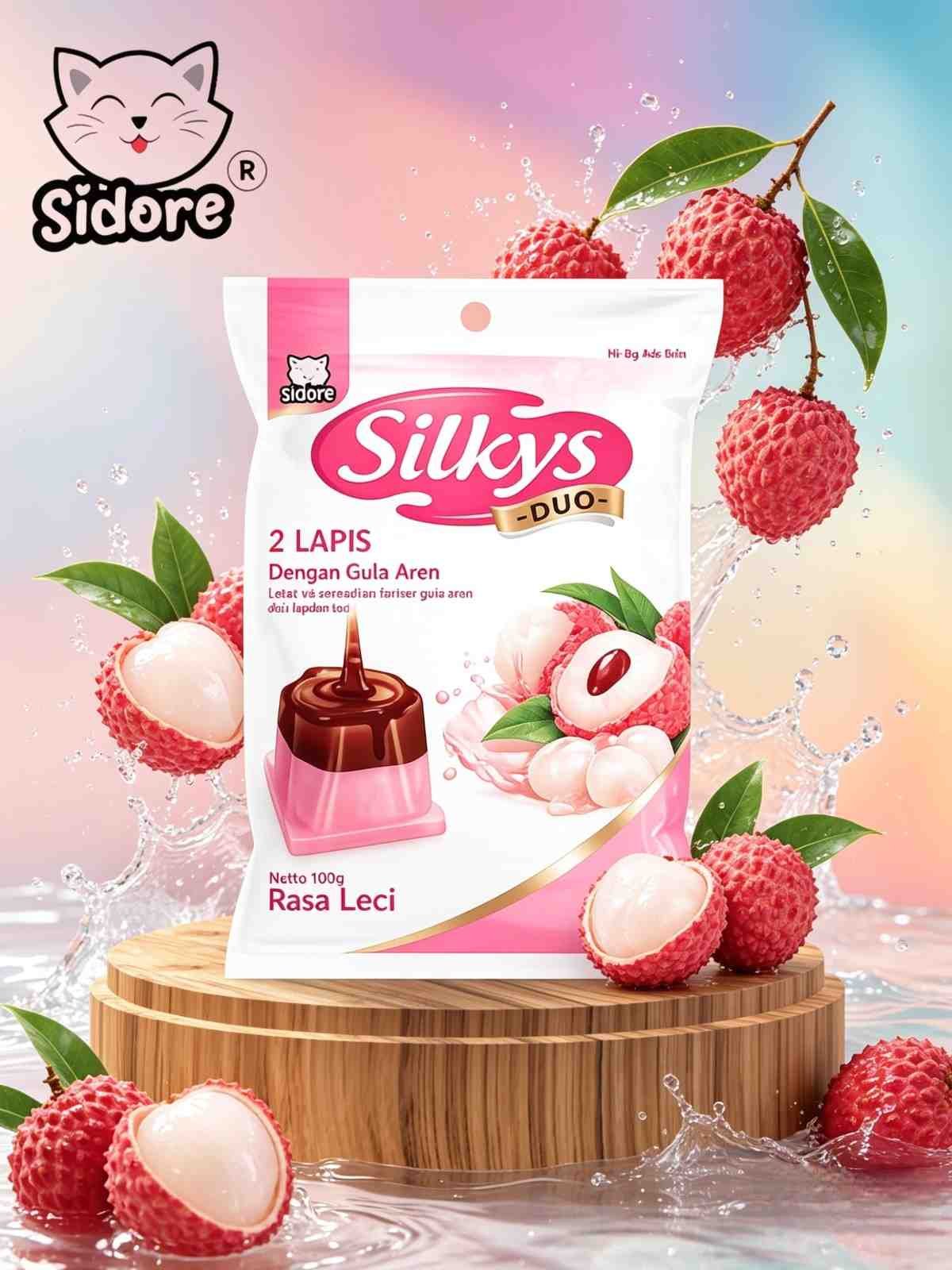 SIDORE SILKYS DUO LAPIS LYCHEE ( 15x10x20gr )