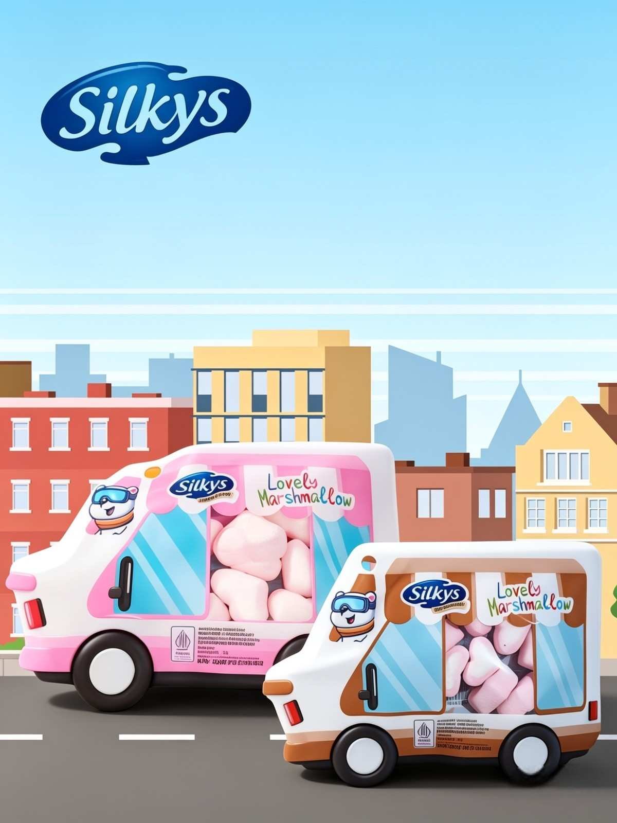SILKYS ASSORTED LOVELY MARSHMALLOW ( 12x10x12gr )