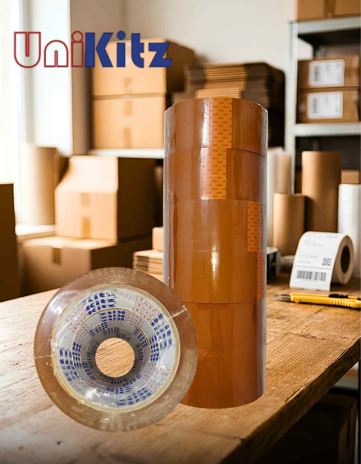 LAKBAN UNIKITZ 45 MM BROWN ( 12x6x200gr ) 90 Y