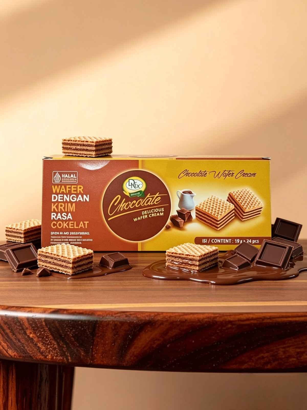 DENEX WAFER CREAM CHOCOLATEE ( 6x24x19gr )
