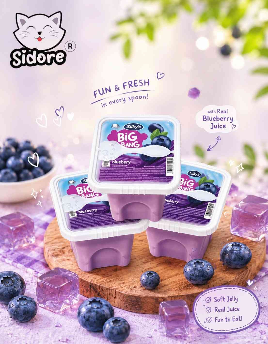 SIDORE SILKYS BIGBANG BLUEBERRY ( 6x10x90gr )