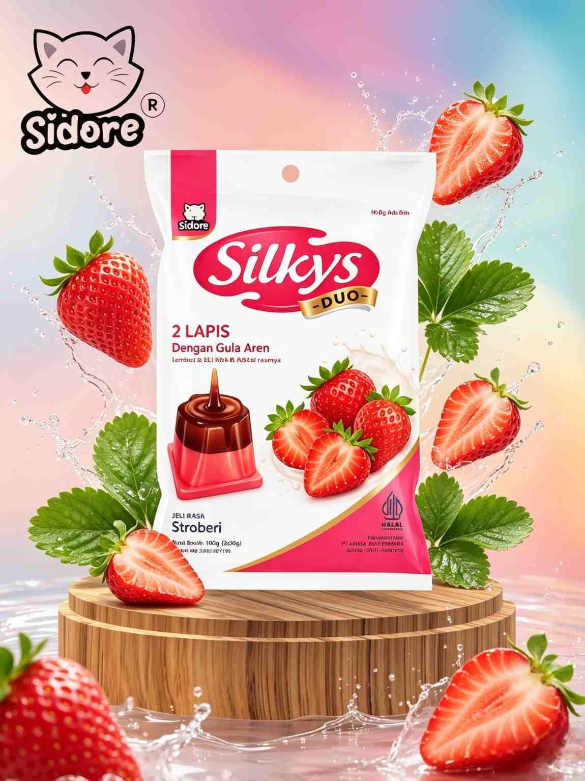 SIDORE SILKYS DUO LAPIS STRAWBERRY ( 15x10x20gr )