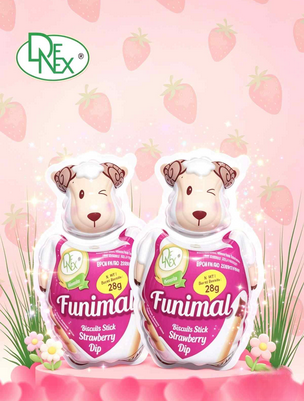DENEX FUNIMAL STRAWBERRY ( 30 x 28gr )