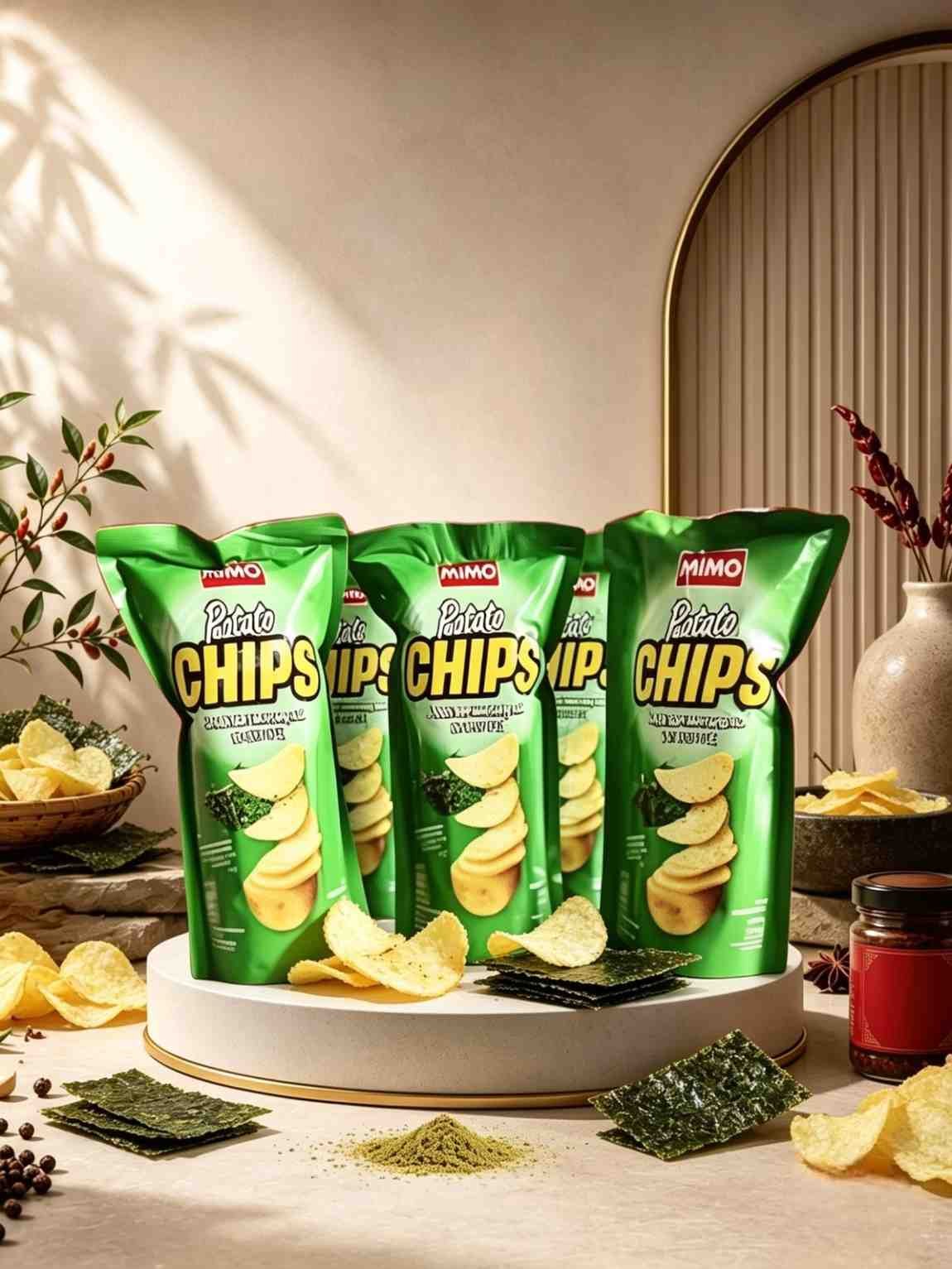 POTATO CHIPS SEAWED ( 6x10x28gr )