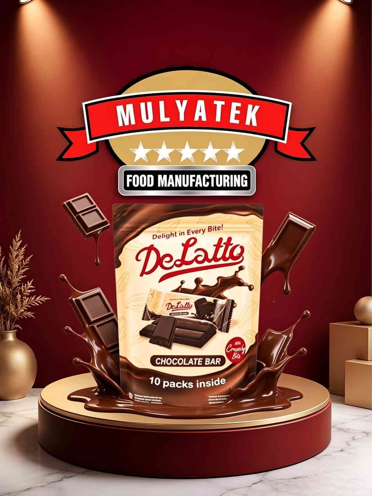 DELATTO CHOCOLATE POUCH ( 20x10x12gr )