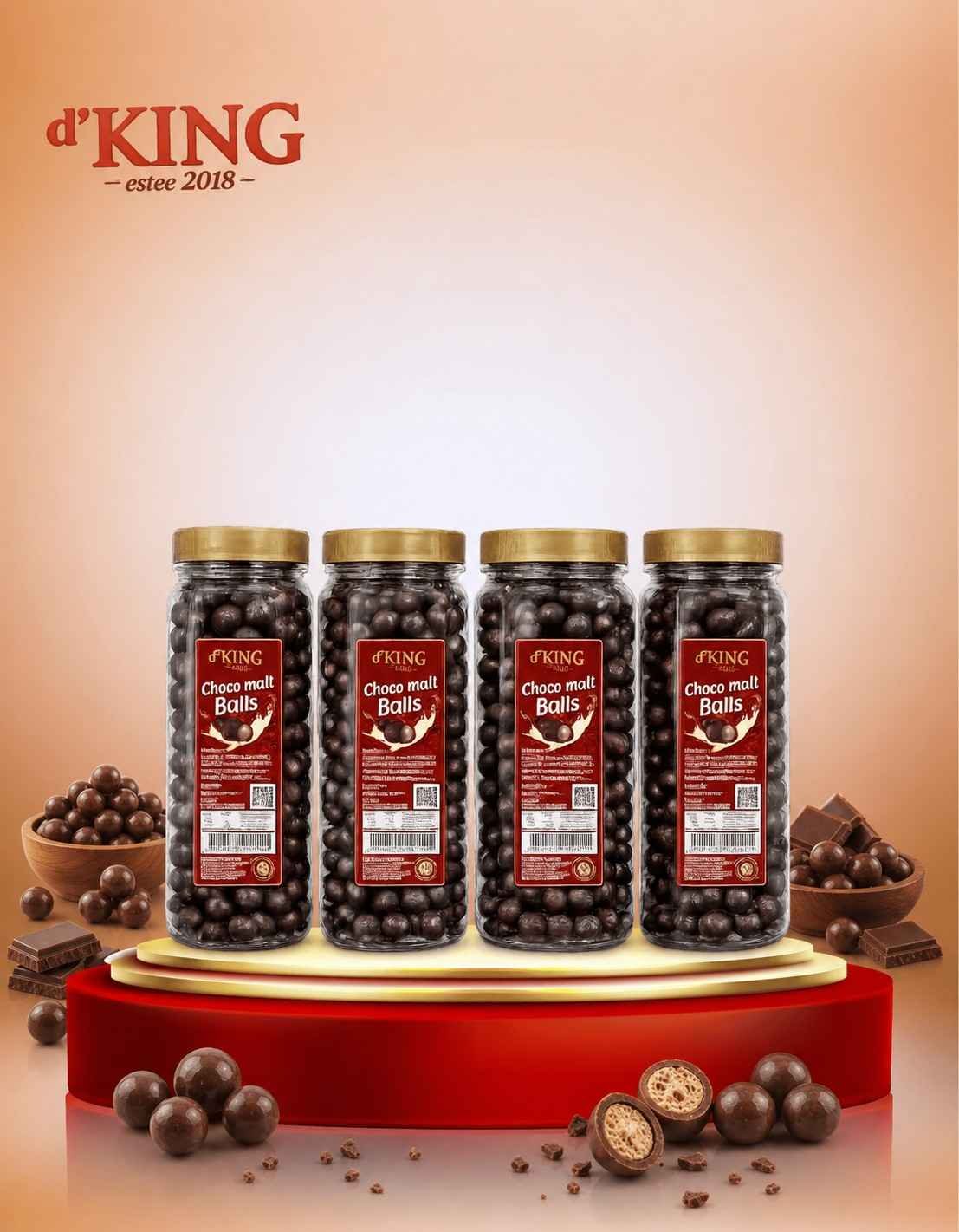 D'KING MEGABOL CHOCOLATE ( 4 x 250gr )