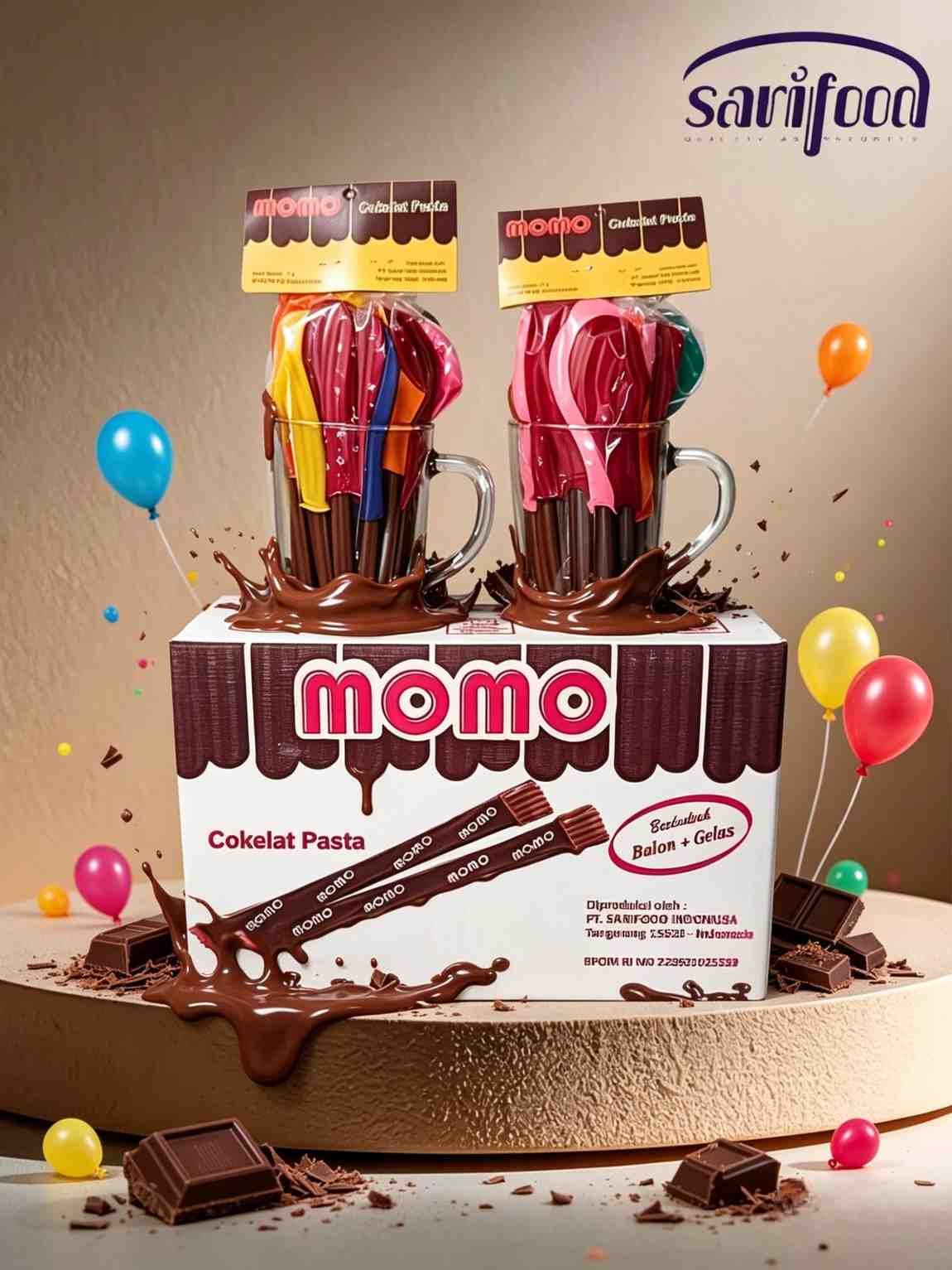 MOMO CHOCOLATE PASTA ( 6x30x18gr )