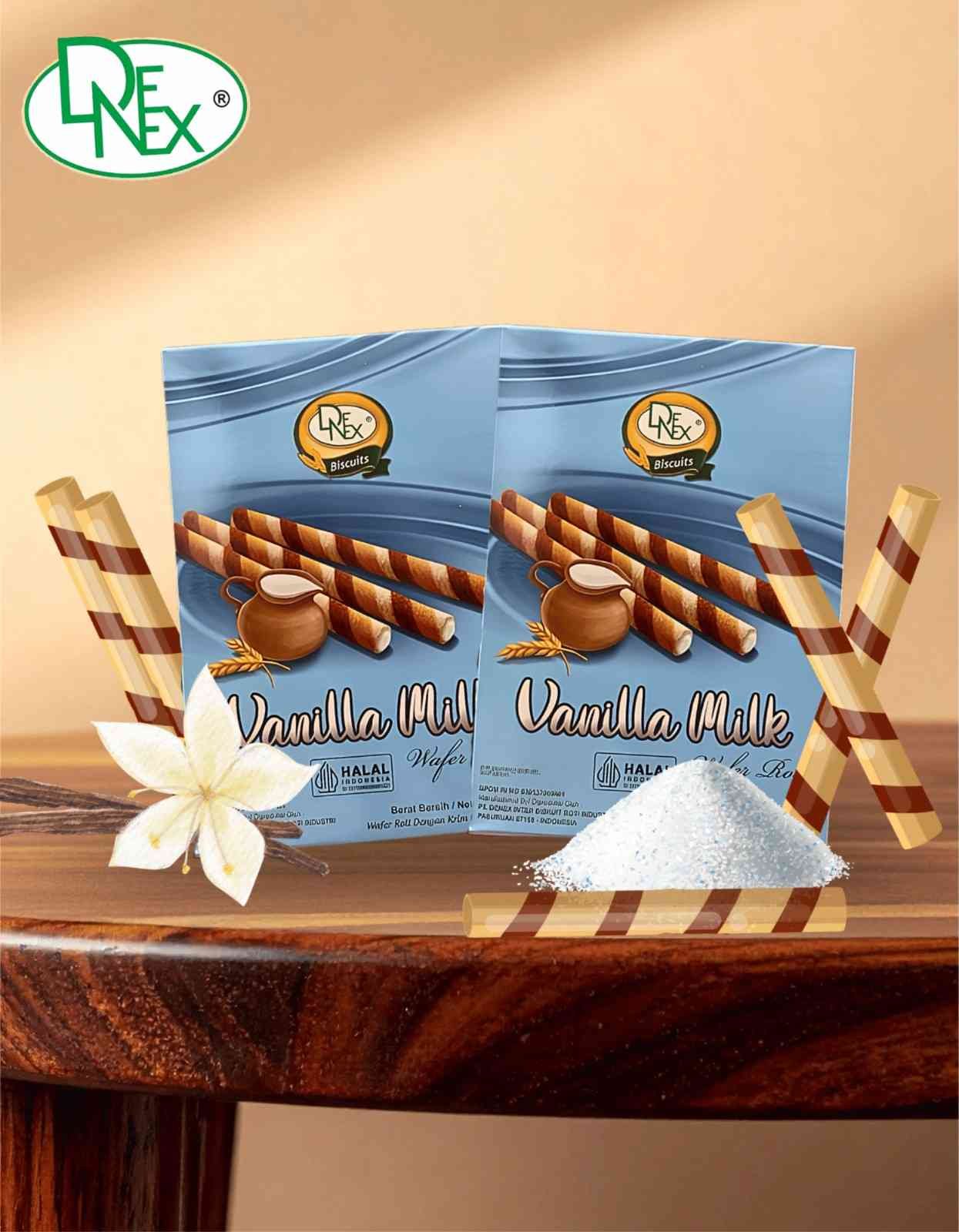 DENEX WAFER ROLL VANILA ( 6x20x40gr )
