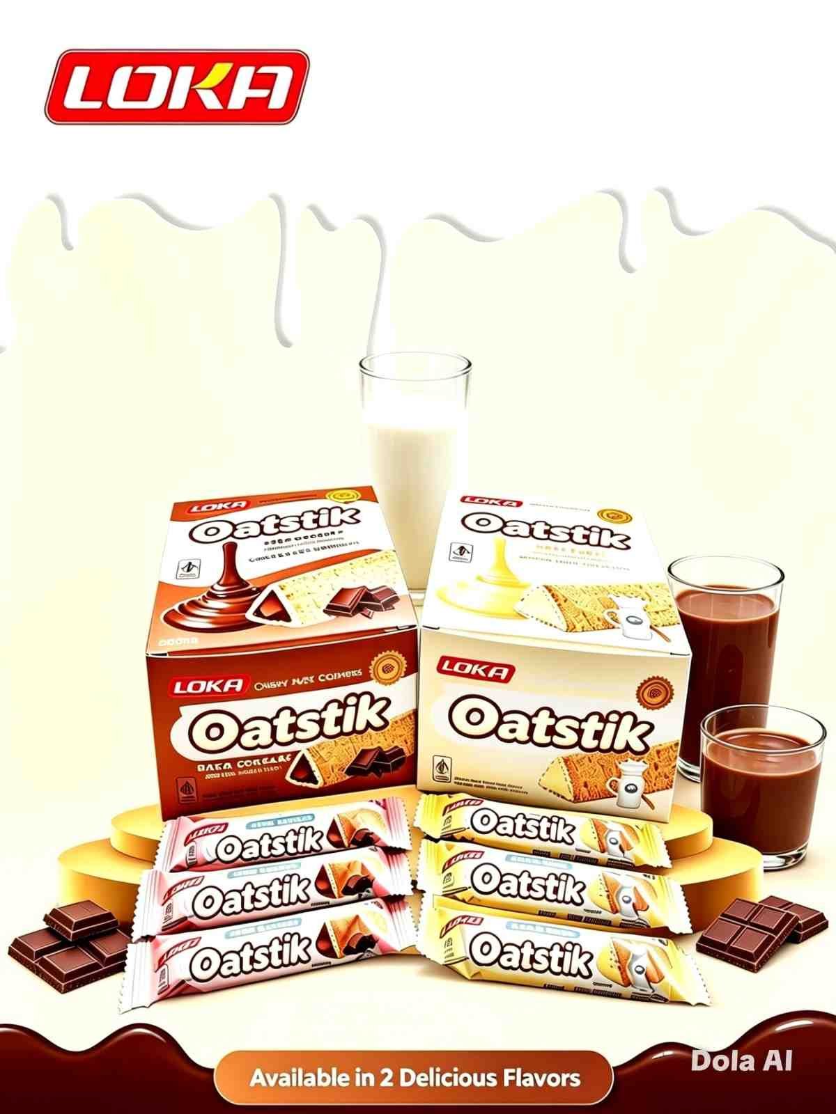LOKA MILK CHOCOLATE OAT STICK ( 24x20x8gr )
