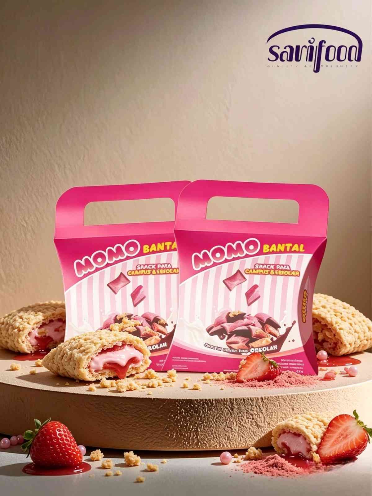 MOMO PILLOW STRAWBERYY ( 4x10x25gr )
