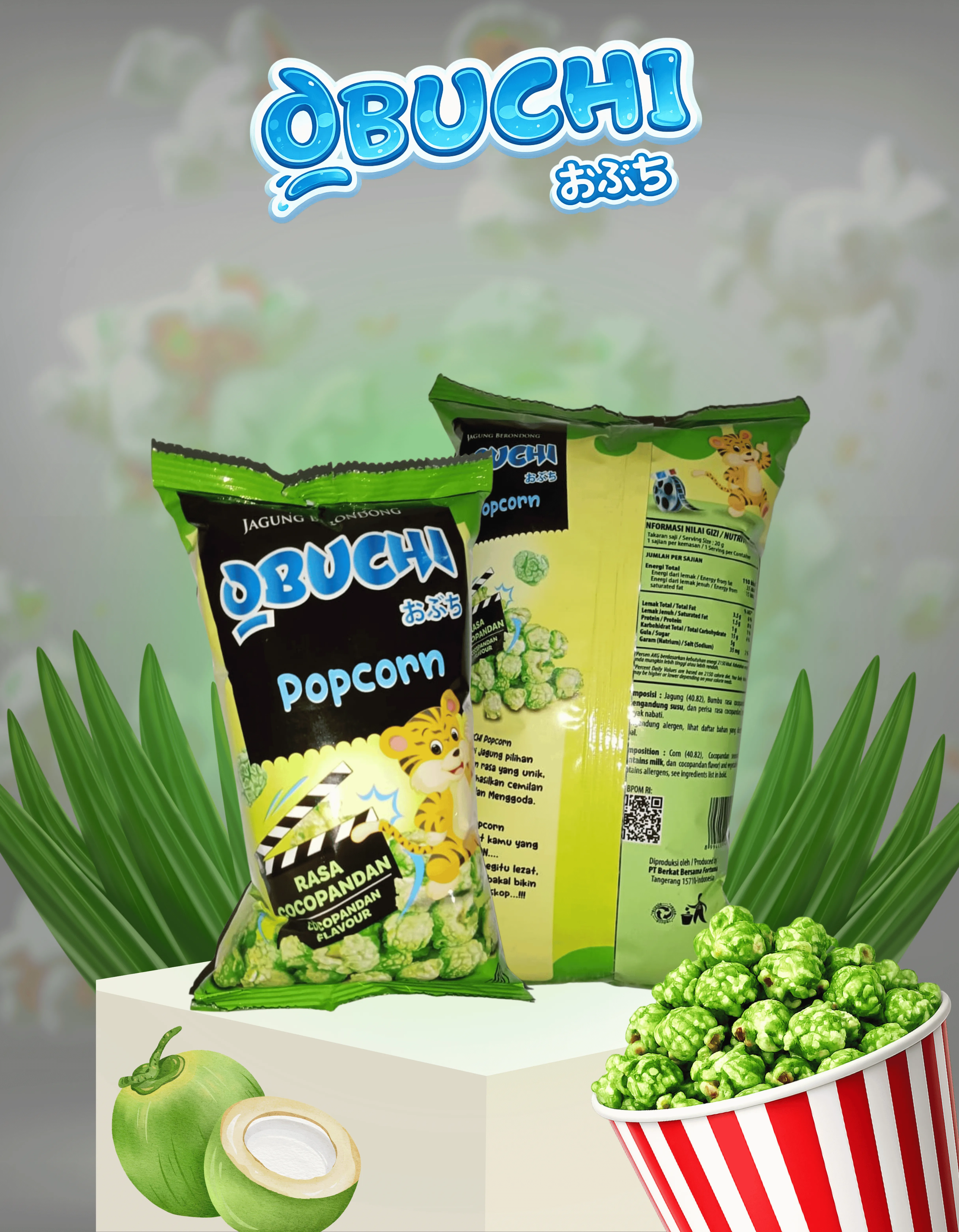 GWEN COCOPANDAN POPCORN ( 4x10x20gr )