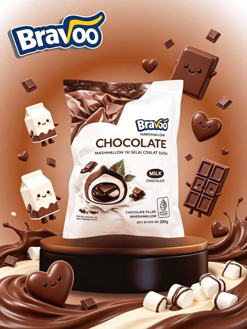 BRAVO CHOCO BALL MILK CHOCOLATE ( 60x5x4gr )