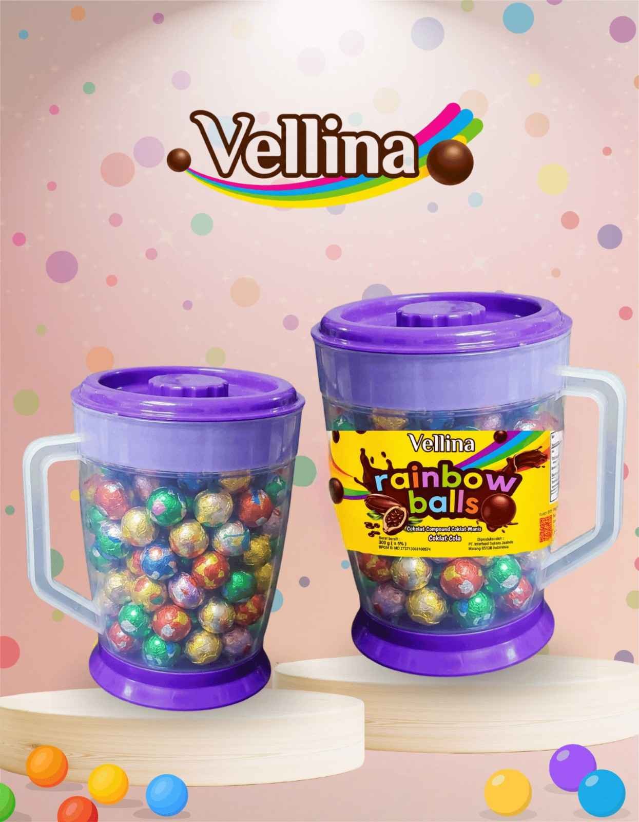 VELLINA CHOCOLATE BALL TEAPOT ( 12x75x300gr )